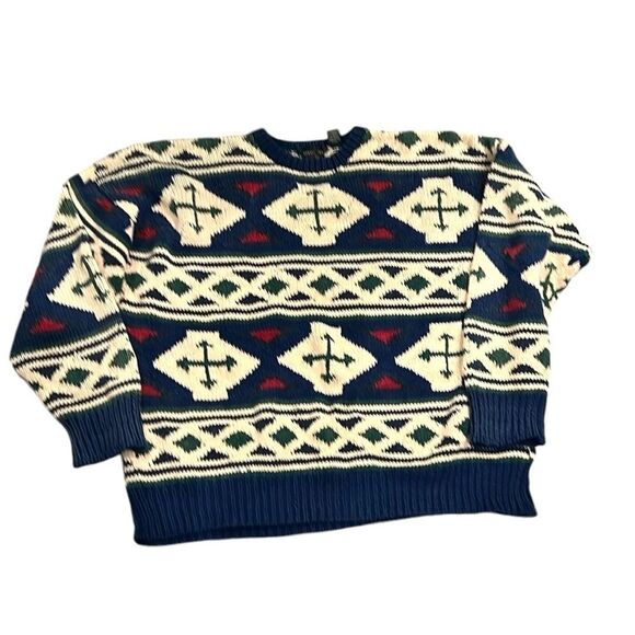 Structure Other - Structure vintage multi color cotton blend 90s sweater size large